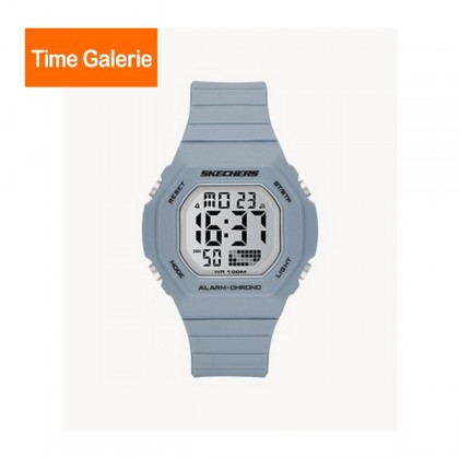 Skechers Floweridge SR2125 Women's 42mm Light Blue Positive Display Digital Chronograph Watch